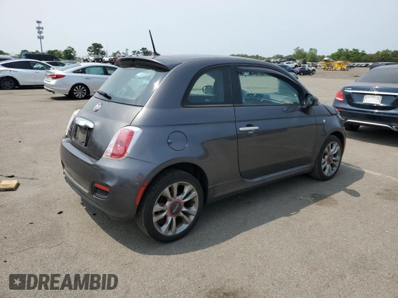 2015 FIAT 500 Sport z VIN 3C3CFFBR1FT690450, wystawiony jako Copart lot #60323805 z przebiegiem 75 367 mil mil oraz Szkoda całkowita • Salvage title. Historia ofert i sprzedaży dostępna na DreamBid. Obrazek 3.