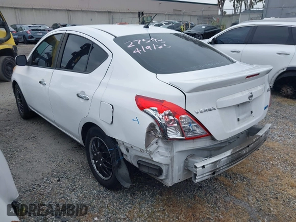 2014 Nissan Versa SV with VIN 3N1CN7AP0EL869083, listed as a IAAI auction lot 42044279 with 143,568 mi miles. Bid and sale history available at carsss.com. Image 3.