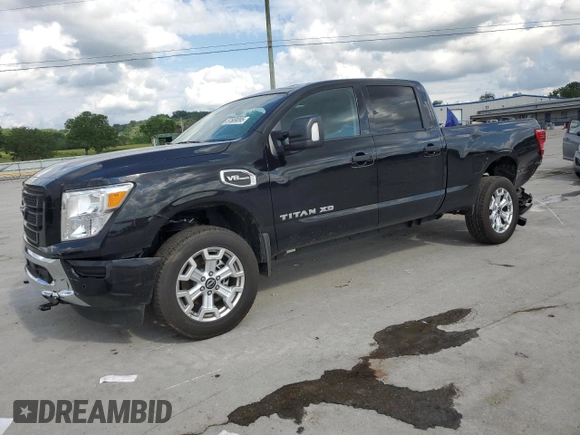 2024 Nissan Titan SV with VIN 1N6AA1FB4RN118355, listed as a Copart auction lot 57669095 with 2,861 mi miles and Salvage title. Bid and sale history available at DreamBid. Image 1.