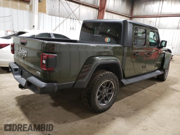 2022 Jeep Gladiator Overland z VIN 1C6HJTFG0NL144070, wystawiony jako Copart lot #70472744 z przebiegiem 40 397 mil mil oraz Szkoda całkowita • Salvage title. Historia ofert i sprzedaży dostępna na DreamBid. Obrazek 3.