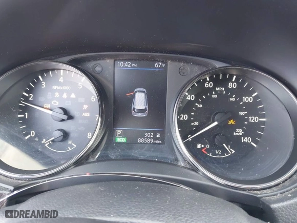 2018 Nissan Rogue S with VIN KNMAT2MT1JP595252, listed as a IAAI auction lot 41786856 with 88589 miles. Bid and sale history available at carsss.com. Image 7.