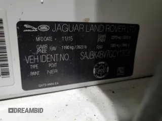 2016 Jaguar XF 35t Prestige z VIN SAJBK4BV7GCY12036, wystawiony jako Copart lot #57208875 z przebiegiem 186 080 mil mil oraz Szkoda całkowita • Salvage title. Historia ofert i sprzedaży dostępna na DreamBid. Obrazek 13.