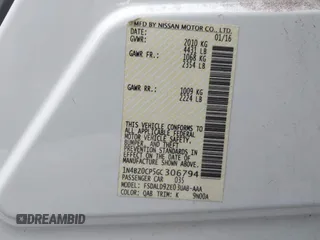 2016 Nissan LEAF SL with VIN 1N4BZ0CP5GC306794, listed as a IAAI auction lot 41120675 with 46,819 mi miles. Bid and sale history available at carsss.com. Image 9.