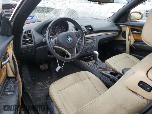 2009 BMW 1 Series 128i with VIN WBAUL73509VJ75919, listed as a Copart auction lot 83335344 with 185,219 mi miles and Salvage Title. Bid and sale history available at DreamBid. Image 8.