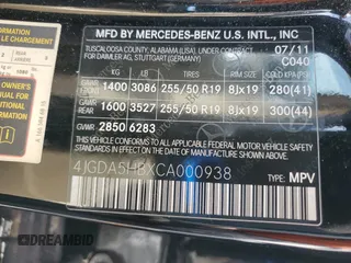 2012 Mercedes-Benz M 350 z VIN 4JGDA5HBXCA000938, wystawiony jako Copart lot #58807275 z przebiegiem 173 540 mil mil oraz Szkoda całkowita • Salvage title. Historia ofert i sprzedaży dostępna na DreamBid. Obrazek 13.