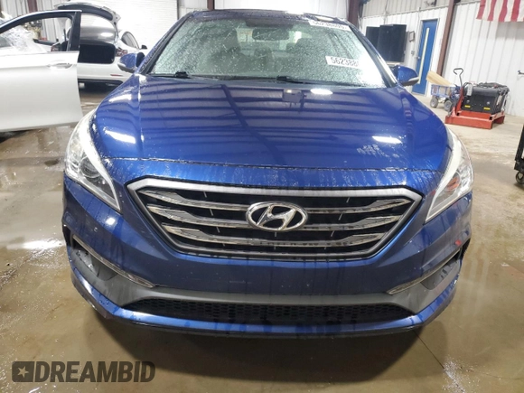 2015 Hyundai Sonata Sport with VIN 5NPE34AF3FH140837, listed as a Copart auction lot 56238805 with 83,546 mi miles and Salvage title. Bid and sale history available at DreamBid. Image 5.