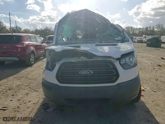2017 Ford Transit Van with VIN 1FTYE1YM3HKA59464, listed as a Copart auction lot 84915474 with 0 mi miles and Salvage Title. Bid and sale history available at carsss.com. Image 12.
