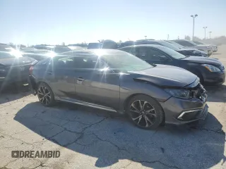 2019 Honda Civic Sport with VIN 2HGFC2F85KH581389, listed as a Copart auction lot 47922085 with 56,050 mi miles and Salvage Title. Bid and sale history available at DreamBid. Image 4.