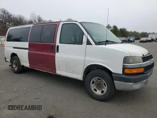 2012 Chevrolet Express Passenger 1LT z VIN 1GAZG1FA6C1175370, wystawiony jako Copart lot #48130955 z przebiegiem 268 170 mil mil oraz Szkoda całkowita • Salvage title. Historia ofert i sprzedaży dostępna na DreamBid. Obrazek 4.