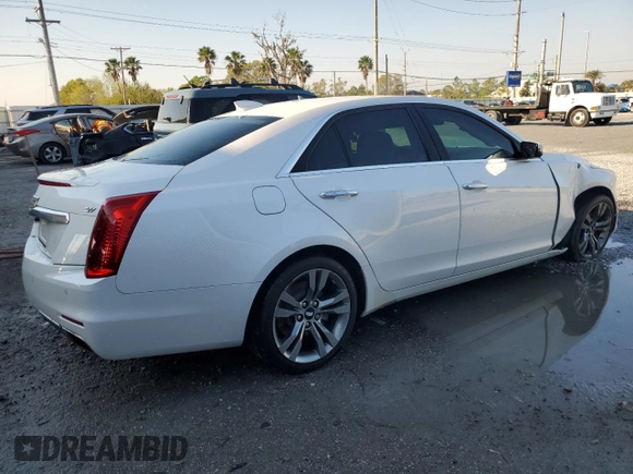 2016 Cadillac CTS V-Sport RWD with VIN 1G6AU5S89G0172954, listed as a Copart auction lot 46909125 with 171,137 mi miles and Salvage Title. Bid and sale history available at DreamBid. Image 3.