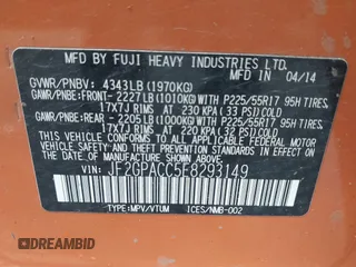 2014 Subaru Crosstrek Premium с VIN JF2GPACC5E8293149, выставлен на аукционе IAAI как лот 42377960 с пробегом 123 742 миль миль и . История ставок и продаж доступна на DreamBid. Изображение 9.