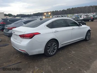 2016 Hyundai Genesis 3.8L with VIN KMHGN4JE7GU115307, listed as a IAAI auction lot 41457690 with 55,515 mi miles. Bid and sale history available at carsss.com. Image 4.