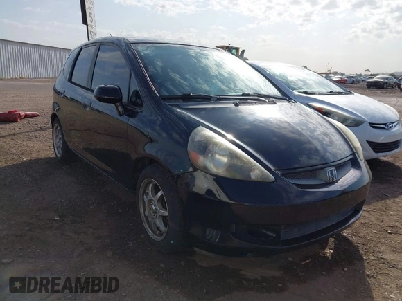 2007 Honda Fit Sport with VIN JHMGD38637S012816, listed as a IAAI auction lot 41929257 with 191,446 mi miles. Bid and sale history available at carsss.com. Image 1.