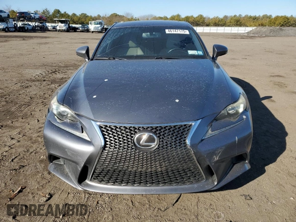 2014 Lexus IS 250 with VIN JTHCF1D23E5001567, listed as a Copart auction lot 46147175 with 199,037 mi miles and Salvage Title. Bid and sale history available at carsss.com. Image 5.