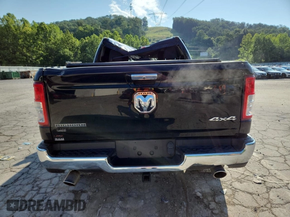 2020 Ram 1500 Big Horn with VIN 1C6SRFFT3LN329731, listed as a Copart auction lot 62726445 with 28,834 mi miles and Salvage title. Bid and sale history available at DreamBid. Image 6.