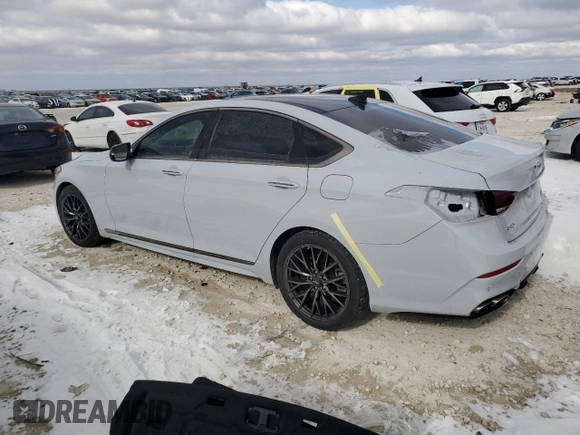 2020 Genesis G80 Sport with VIN KMTFN4JB8LU337890, listed as a Copart auction lot 88788385 with 37,332 mi miles and Salvage title. Bid and sale history available at DreamBid. Image 2.