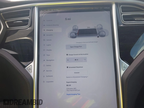 2016 Tesla Model S 70 with VIN 5YJSA1E14GF157118, listed as a IAAI auction lot 41794381 with 53,651 mi miles and . Bid and sale history available at DreamBid. Image 18.