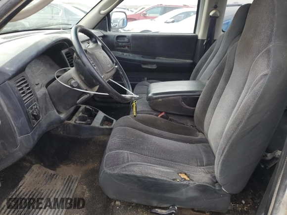 2001 Dodge Dakota Sport with VIN 1B7GL22N31S250879, listed as a Copart auction lot 47322845 with 207,334 mi miles and Salvage Title. Bid and sale history available at carsss.com. Image 7.