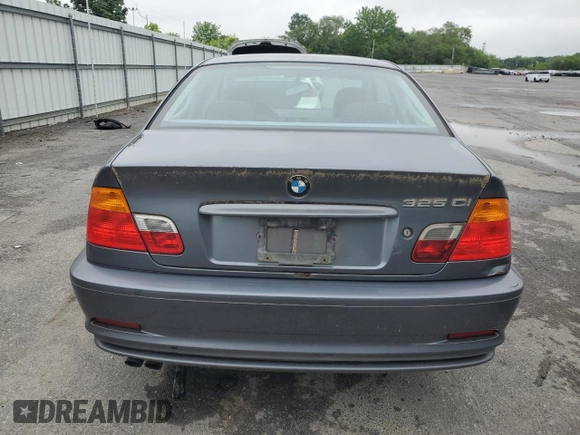 2001 BMW 3 Series 325Ci z VIN WBABN33461JW48543, wystawiony jako Copart lot #58722205 z przebiegiem 188 213 mil mil oraz Szkoda całkowita • Salvage title. Historia ofert i sprzedaży dostępna na DreamBid. Obrazek 6.