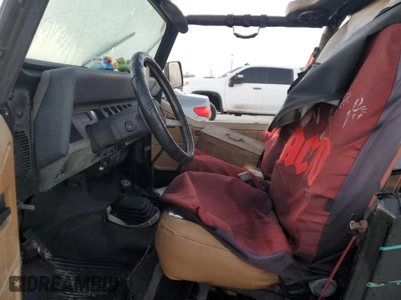 1992 Jeep Wrangler with VIN 2J4FY29SXNJ554171, listed as a Copart auction lot 77655294 with 115,494 mi miles and Salvage Title. Bid and sale history available at carsss.com. Image 7.
