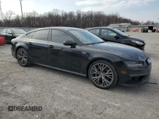 2016 Audi A7 3.0 Premium Plus with VIN WAUWGAFC9GN090563, listed as a Copart auction lot 45911895 with 99,446 mi miles and Salvage Title. Bid and sale history available at carsss.com. Image 4.