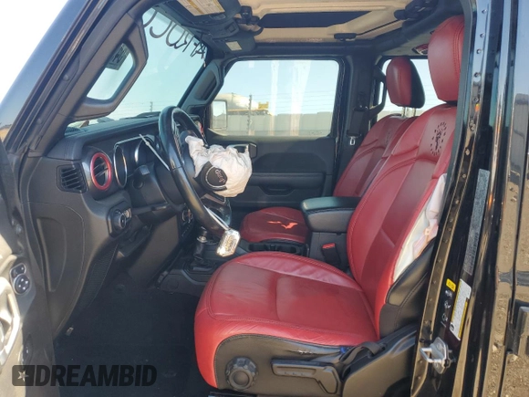 2021 Jeep Wrangler Unlimited Sahara Altitude с VIN 1C4HJXEG4MW731421, выставлен на аукционе Copart как лот 54960915 с пробегом 105 243 миль миль и Списание • Salvage title. История ставок и продаж доступна на DreamBid. Изображение 7.