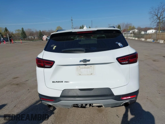 2023 Chevrolet Blazer LT with VIN 3GNKBJRSXPS162712, listed as a IAAI auction lot 42056878 with 52,500 mi miles and . Bid and sale history available at DreamBid. Image 16.