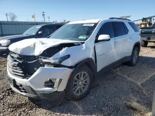 2023 Chevrolet Traverse LT Cloth with VIN 1GNEVGKW8PJ164951, listed as a Copart auction lot 49990805 with 43,618 mi miles and Salvage Title. Bid and sale history available at carsss.com. Image 1.