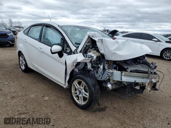 2017 Ford Fiesta SE with VIN 3FADP4BJ5HM121938, listed as a Copart auction lot 53526045 with Not Provided miles and Salvage Title. Bid and sale history available at DreamBid. Image 4.
