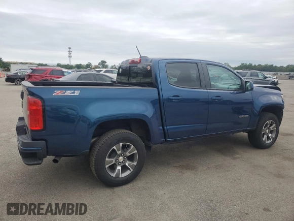 2019 Chevrolet Colorado 4WD Z71 with VIN 1GCGTDEN1K1361851, listed as a Copart auction lot 60630195 with 81,039 mi miles and Salvage title. Bid and sale history available at DreamBid. Image 3.