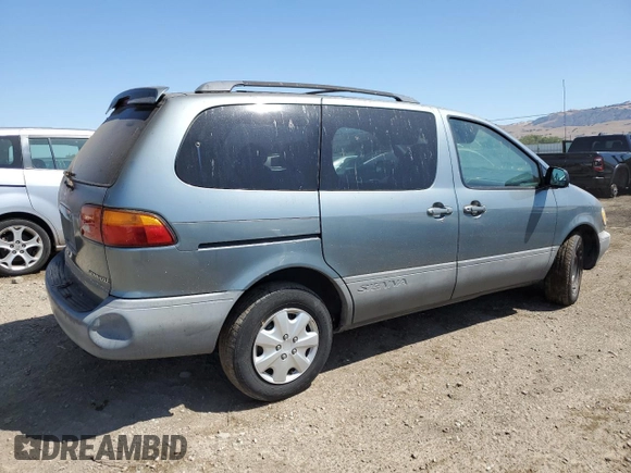 2000 Toyota Sienna LE with VIN 4T3ZF13C6YU296375, listed as a Copart auction lot 63846875 with 279,915 mi miles and Salvage title. Bid and sale history available at DreamBid. Image 3.