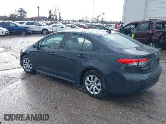 2025 Toyota Corolla LE with VIN 5YFB4MDE4SP233768, listed as a IAAI auction lot 41724474 with 6,079 mi miles. Bid and sale history available at carsss.com. Image 3.