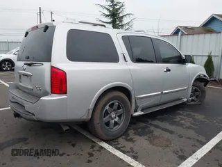 2005 Infiniti QX56 with VIN 5N3AA08C45N809319, listed as a IAAI auction lot 41324227 with 138,457 mi miles. Bid and sale history available at carsss.com. Image 4.