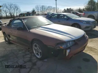 1998 Ford Mustang GT with VIN 1FAFP45X6WF213128, listed as a Copart auction lot 43036675 with 117,386 mi miles and Salvage Title. Bid and sale history available at carsss.com. Image 4.