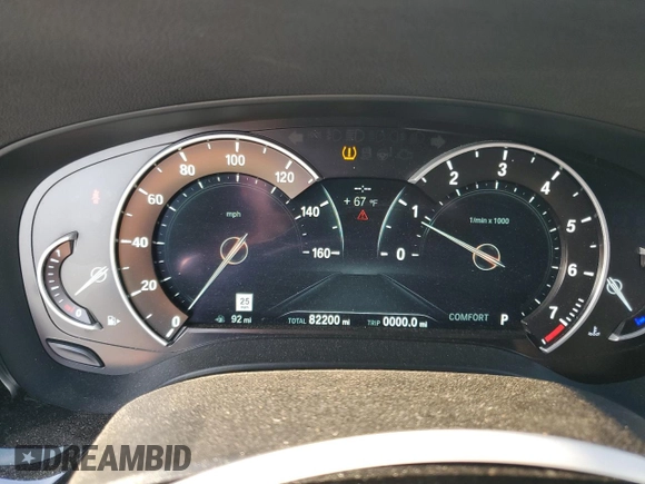 2018 BMW 5 Series 530i with VIN WBAJA5C54JWA38044, listed as a Copart auction lot 86167974 with 82,200 mi miles and Salvage Title. Bid and sale history available at carsss.com. Image 9.