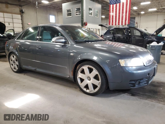 2005 Audi S4 z VIN WAUPL68E85A066495, wystawiony jako Copart lot #41601885 z przebiegiem Nie podano mil oraz Czysty tytuł • Clean title. Historia ofert i sprzedaży dostępna na DreamBid. Obrazek 4.