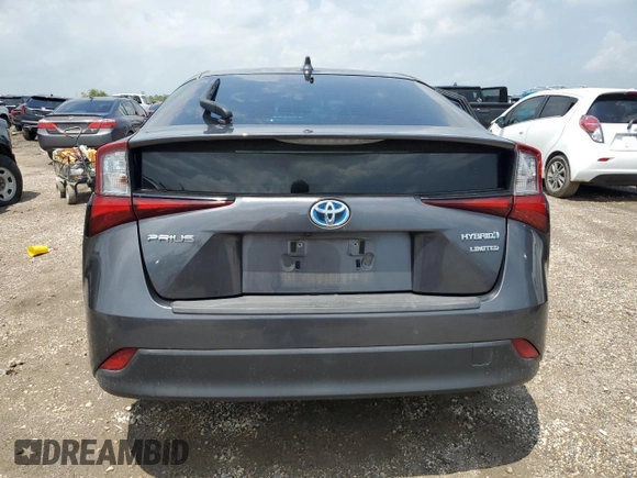 2020 Toyota Prius L Eco with VIN JTDKARFU7L3103696, listed as a Copart auction lot 54130735 with 22,774 mi miles and Salvage Title. Bid and sale history available at DreamBid. Image 6.