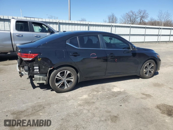 2023 Nissan Sentra SV with VIN 3N1AB8CV8PY268575, listed as a Copart auction lot 50377655 with 27,356 mi miles and Salvage Title. Bid and sale history available at DreamBid. Image 3.
