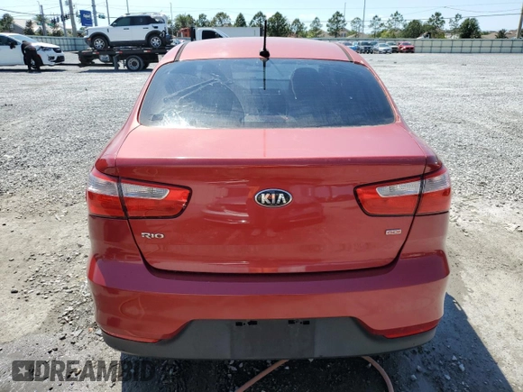 2017 Kia Rio LX with VIN KNADM4A35H6006856, listed as a Copart auction lot 53084585 with 72,011 mi miles and Salvage Title. Bid and sale history available at carsss.com. Image 6.