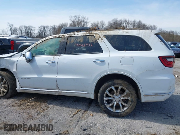 2017 Dodge Durango Citadel with VIN 1C4RDJEG2HC600908, listed as a IAAI auction lot 42066932 with Not provided miles and . Bid and sale history available at DreamBid. Image 14.