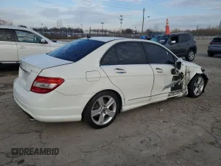 2011 Mercedes-Benz C 300 Sport with VIN WDDGF8BB1BR148401, listed as a Copart auction lot 50874965 with 147,216 mi miles and Salvage Title. Bid and sale history available at carsss.com. Image 3.