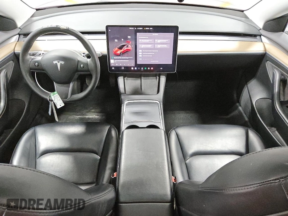 2023 Tesla Model 3 with VIN 5YJ3E1EA3PF452543, listed as a Copart auction lot 55481425 with 97,399 mi miles and Clean Title. Bid and sale history available at DreamBid. Image 8.