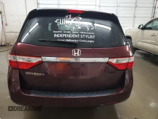 2013 Honda Odyssey LX with VIN 5FNRL5H28DB091849, listed as a Copart auction lot 53563635 with 156,817 mi miles and Salvage Title. Bid and sale history available at carsss.com. Image 6.