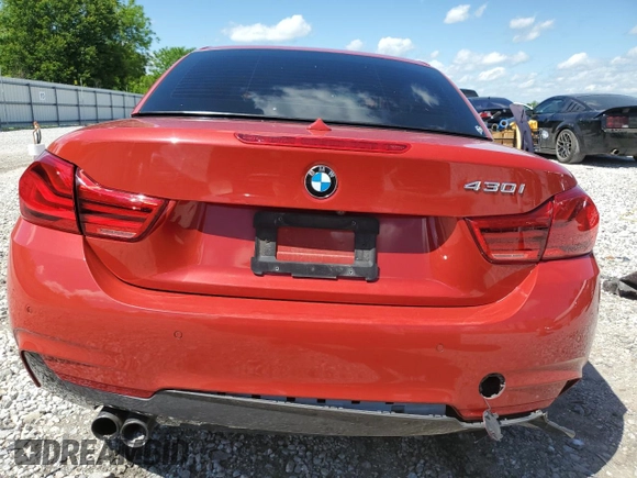 2018 BMW 4 Series 430i with VIN WBA4Z1C55JEC60810, listed as a Copart auction lot 55064745 with 113,303 mi miles and Salvage title. Bid and sale history available at DreamBid. Image 6.