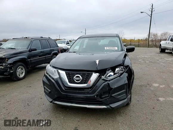 2017 Nissan Rogue S with VIN KNMAT2MT9HP566933, listed as a Copart auction lot 81948404 with 184,608 mi miles and Salvage Title. Bid and sale history available at DreamBid. Image 12.