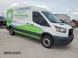 2021 Ford Transit Cargo with VIN 1FTBR1C87MKA37448, listed as a Copart auction lot 55952795 with 78,952 mi miles and Salvage title. Bid and sale history available at DreamBid. Image 4.