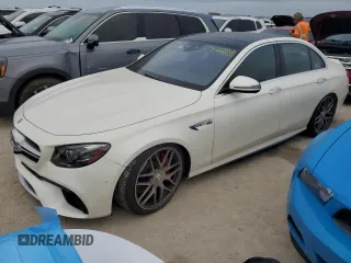 2018 Mercedes-Benz E-Class AMG E 63 S with VIN WDDZF8KB2JA435106, listed as a Copart auction lot 75439464 with 0 mi miles and Non Repairable. Bid and sale history available at carsss.com. Image 1.