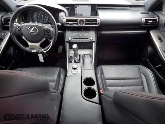2015 Lexus IS 250 with VIN JTHCF1D29F5028435, listed as a Copart auction lot 46881145 with 74,085 mi miles and Salvage Title. Bid and sale history available at DreamBid. Image 8.