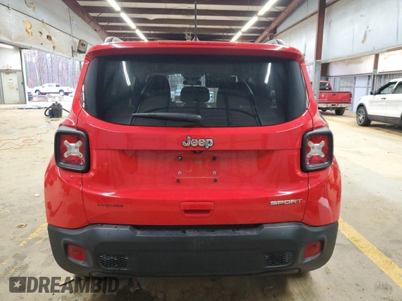 2020 Jeep Renegade Sport with VIN ZACNJAAB3LPL03293, listed as a Copart auction lot 83691994 with 105,208 mi miles and Salvage Title. Bid and sale history available at carsss.com. Image 6.