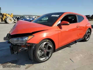2020 Hyundai Veloster Turbo with VIN KMHTH6AB4LU030250, listed as a Copart auction lot 74720414 with 64,548 mi miles and Salvage Title. Bid and sale history available at carsss.com. Image 1.